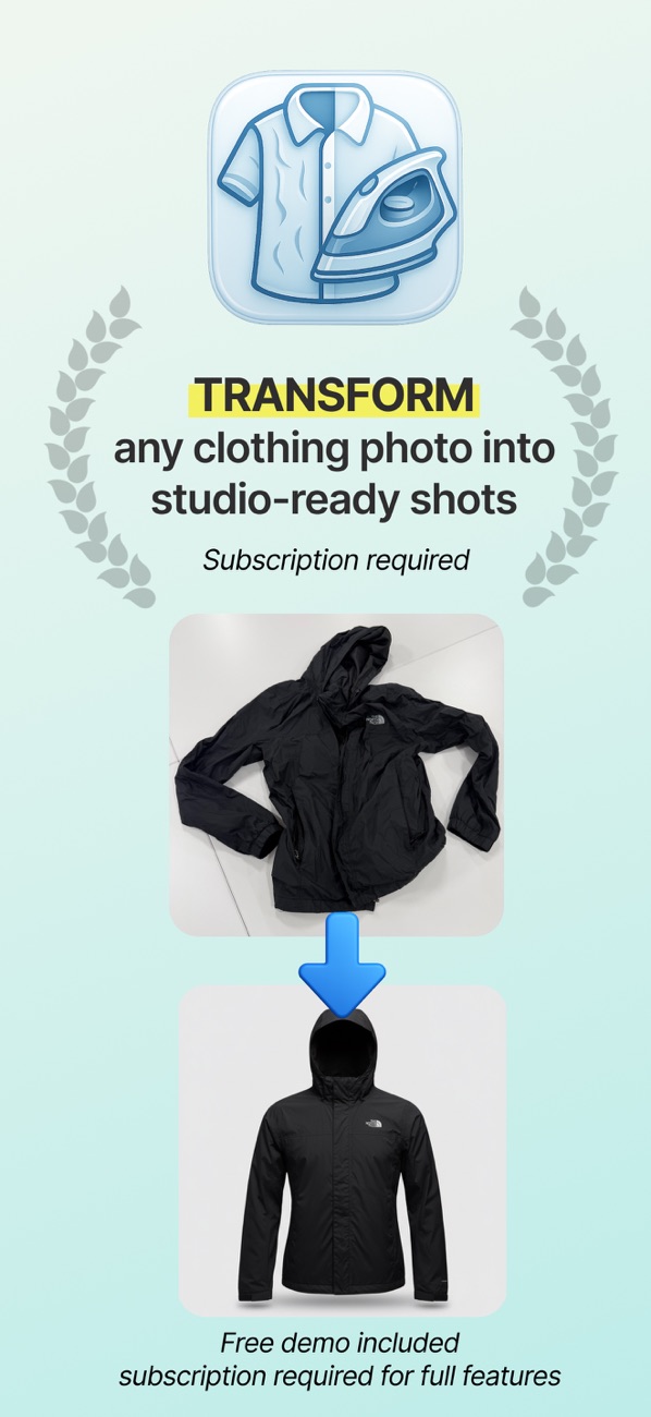 Clothing Studio: Unwrinkle AI screenshot 1