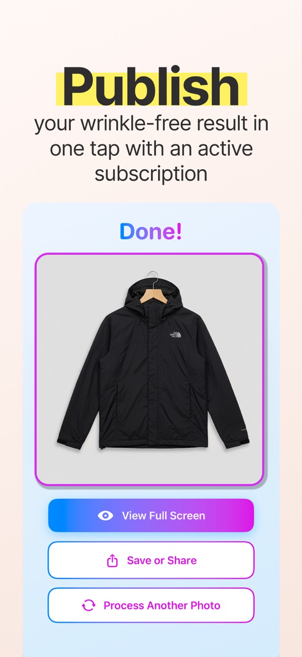 Clothing Studio: Unwrinkle AI screenshot 3